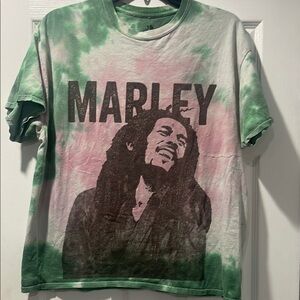 Green and Pink Tie-Dye Marley T-Shirt
